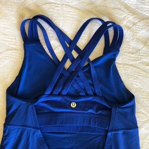 Blue lululemon Top w/ Built in Sports Bra